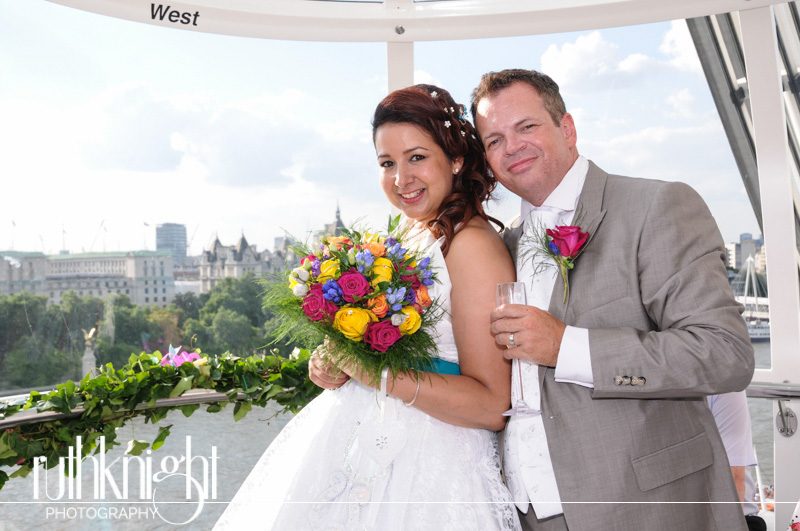 London Wedding Photography on The London Eye – Michelle & Martin